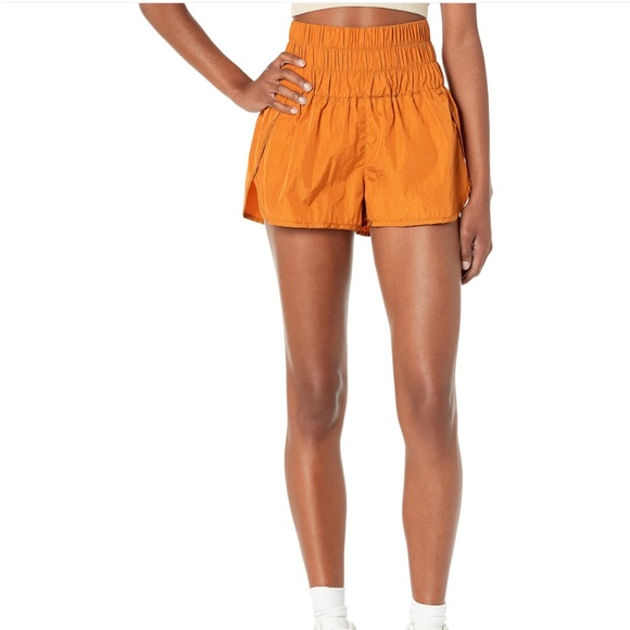 FP Movement by Free People Pants - Free People Movement The Way Home Workout Shorts New S Burnt Orange High Rise